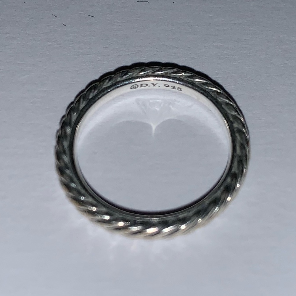David Yurman Sterling Silver Twisted Cable Band - Silver